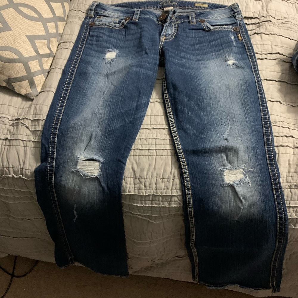 Silver jeans